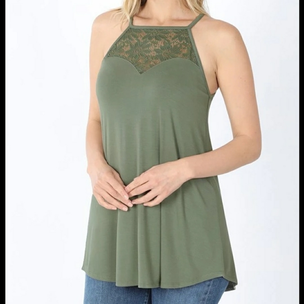 Sweetheart halter tank